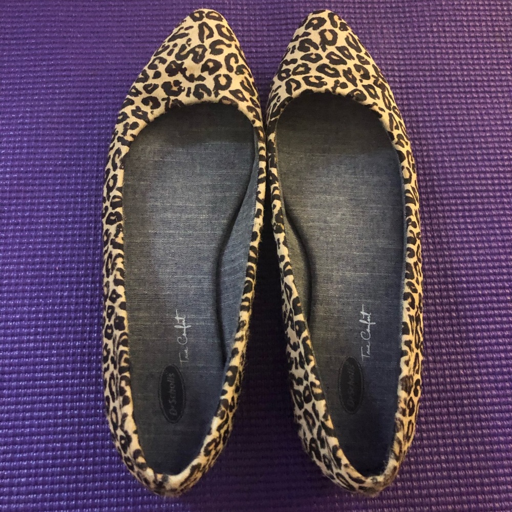 Dr.Scholls leopard print flats